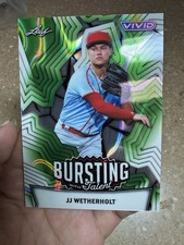 JJ Wetherholt 2025 Leaf Vivid Baseball #'d 1/1 