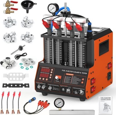 CN200 Fuel Injector Cleaner Tester Machine Ultrasonic 4 Cylinder 110V
