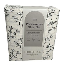Threshold Performance Full Size Full Holly Branches Sheet Set