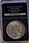 1922 D US Peace Silver Dollar $1  Unc Black PCS Slab