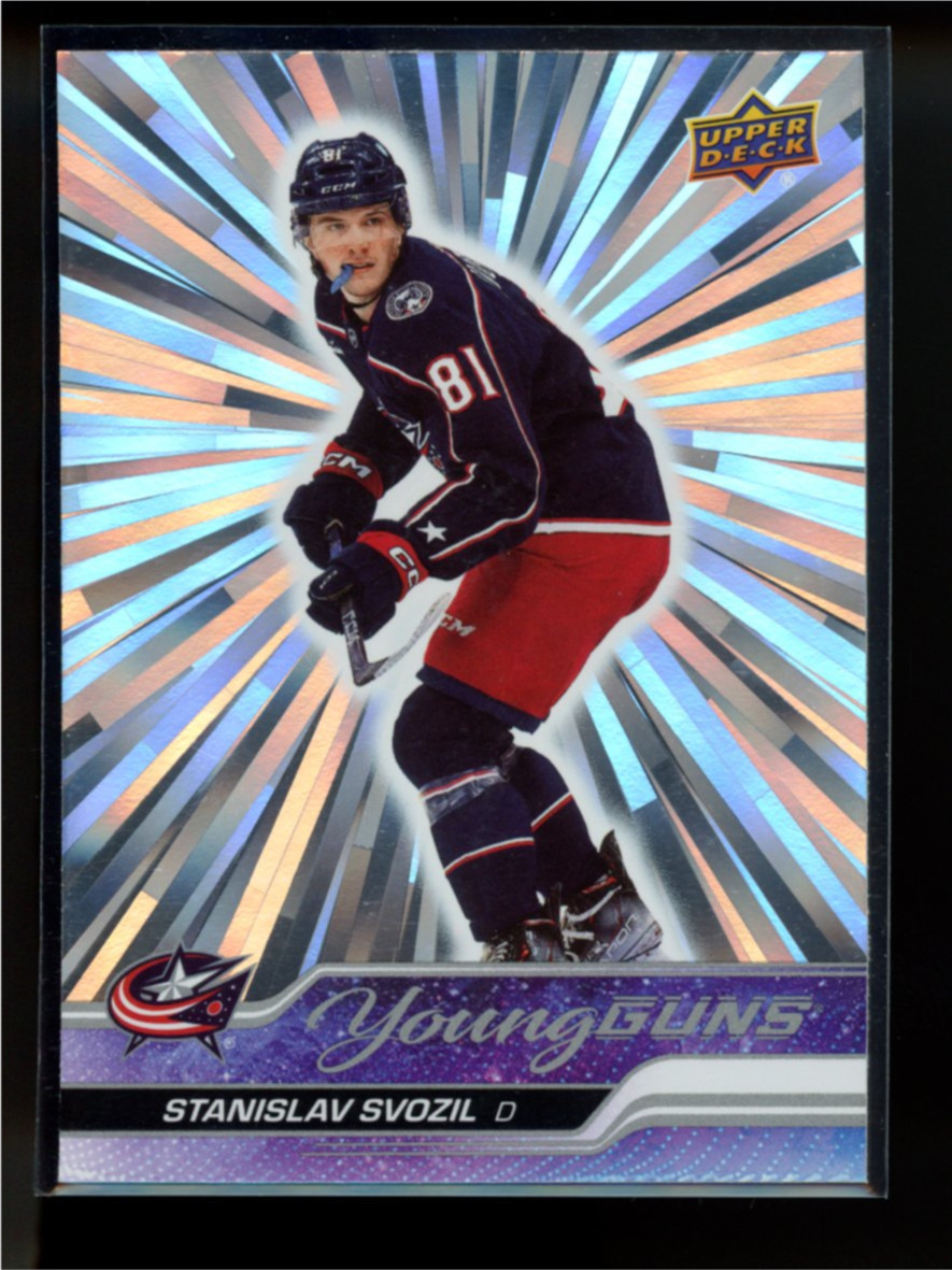 2023 UPPER DECK #461 STANISLAV SVOZIL OUTBURST SILVER YOUNG GUNS RC ROOKIE