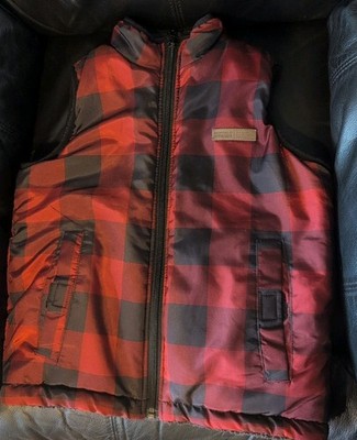 Spring And Fall Vest for Kids Age 5-7 Years Old Unisex New Red And Black