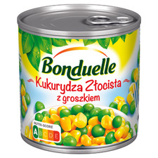3083680715423 Bonduelle Kukurydza zocista z groszkiem 425ml Bonduelle