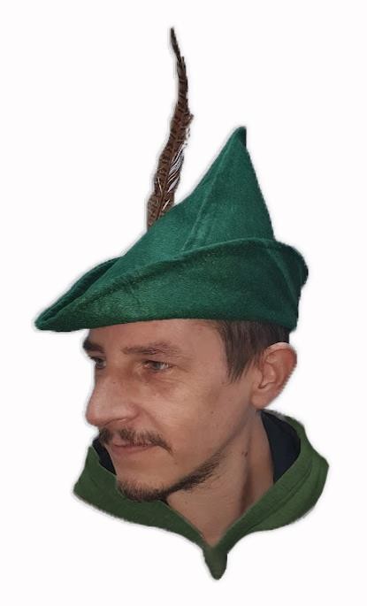 Adultos Robin Hood Arquero Novedad Sombrero Medieval Forajido Día Mundial del Libro Vestido Elegante