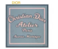 Christian Dior Scarf Blue Silk Logo Pattern Women France 117006