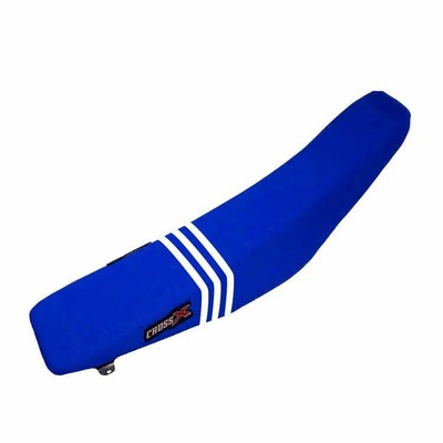 KTM SXF 250-450 SEAT COVER - SX 125-150-250 - COLOR BLUE - 3 WHITE STRIPES