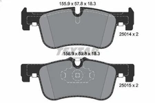 TEXTAR 2501401 brake pad set, disc brake for BMW 1 (F20) 2 2011-2015