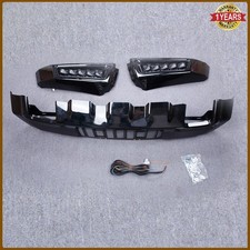 Front Bumper For 2015-2017 Ford F150 F-150 Wled Raptor Style Lights Black Steel Front Bumper For 2015-2017 Ford F150 F-150 Wled Raptor Style Lights Black Steel
