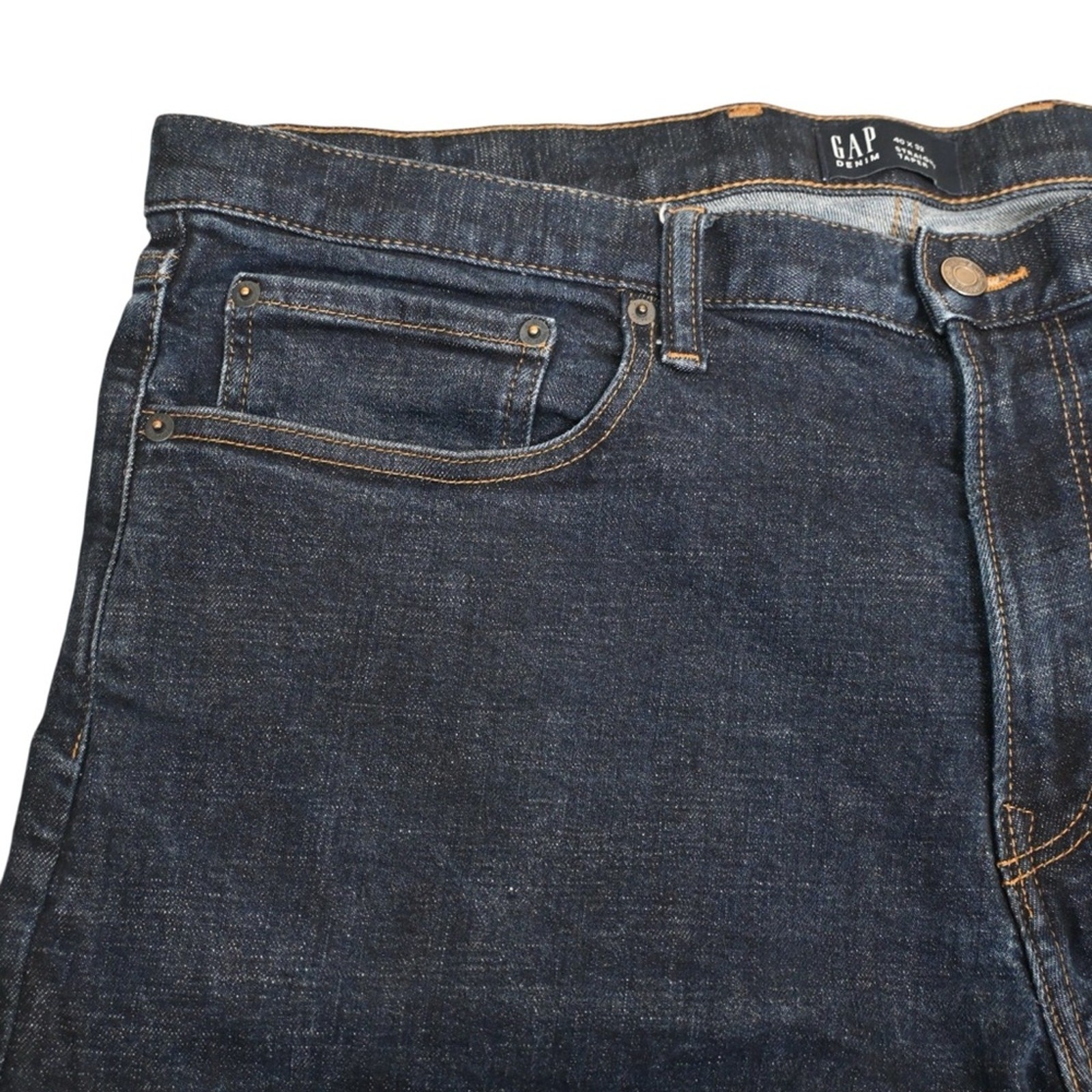 GAP Mens 40x32 Straight Taper Dark Wash Jean