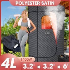 Super Large 1400W 4L Portable Infrared Steam Sauna Box Personal Home Spa w/Chair