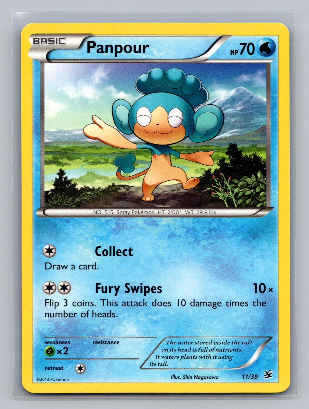Panpour 11/39 Kalos Starter Set Pokemon Lightly Played