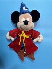 Mickey Mouse Fantasia Sorcerer Plush Stuffed Toy Wizard Disney