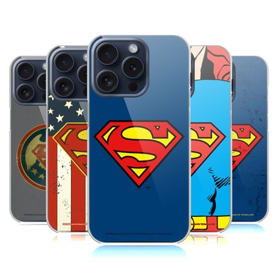 OFFICIAL SUPERMAN DC COMICS LOGOS HARD BACK CASE FOR APPLE iPHONE PHONES