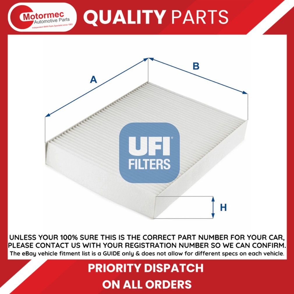 Cabin filter Particulate Filter 53.276.00 UFI for RENAULT FIAT NISSAN - Image 4