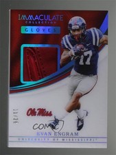 2017 Panini Immaculate Collegiate Gloves Prime 11/28 Evan Engram #24 2r5