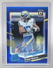 Puka Nacua 2023 Panini Donruss Optic #238 Blue RC Rated Rookie Auto 43/99
