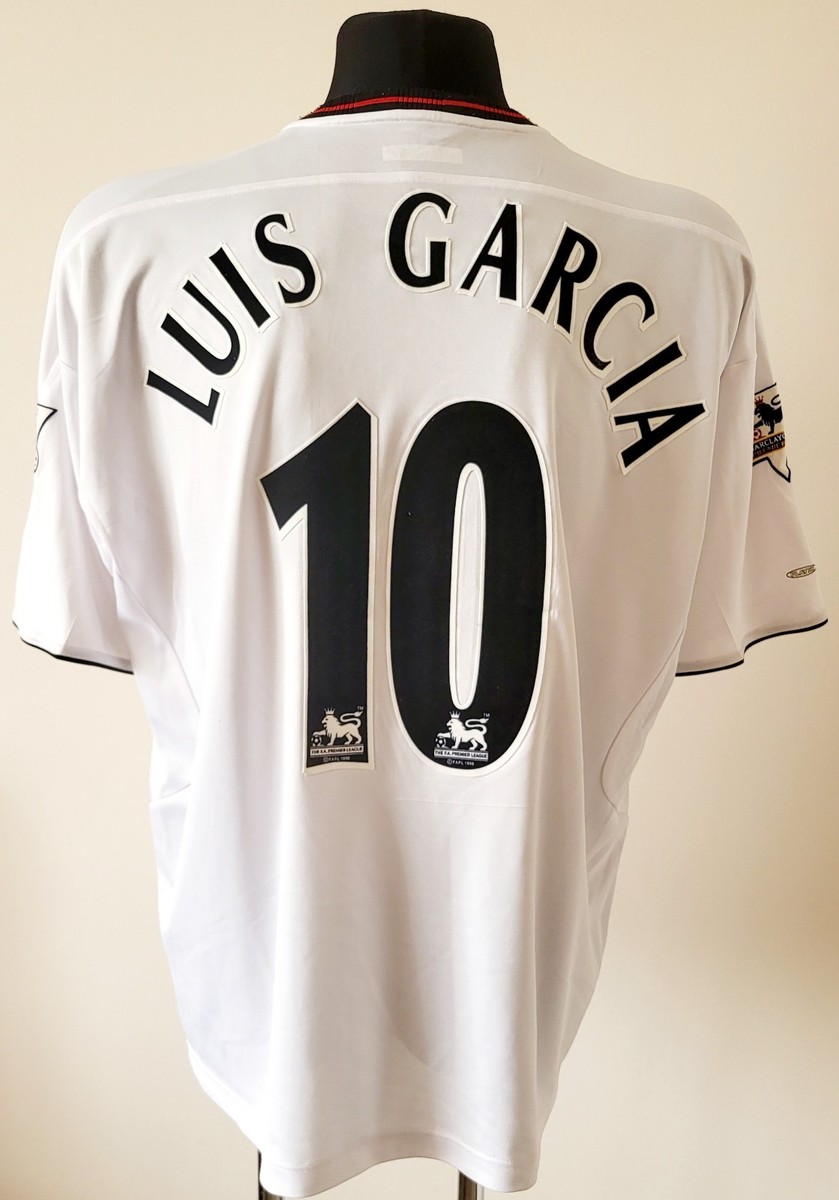 Liverpool 2001 - 2003 Away football Reebok shirt #10 LUIS GARCIA