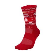NWT Men's Nike Elite Basketball Christmas Red Socks SX7866-687 Size S 3Y-5Y