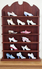 Compton & Woodhouse 1994 Porcelain Shoe Collection x14 Display Rack Coalport etc