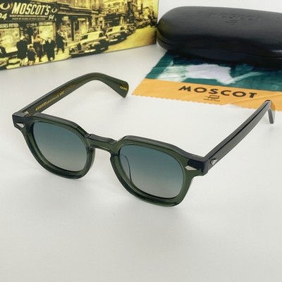 MOSCOT Sunglasses Dark Green Frame Gradient Gray Lens UV400 Protection Unisex
