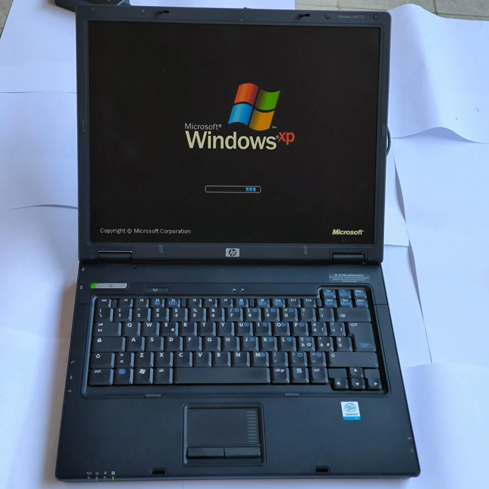 🖥️ HP Compaq nx6110 - vintage notebook - Windows XP - Immagine 3 di 4