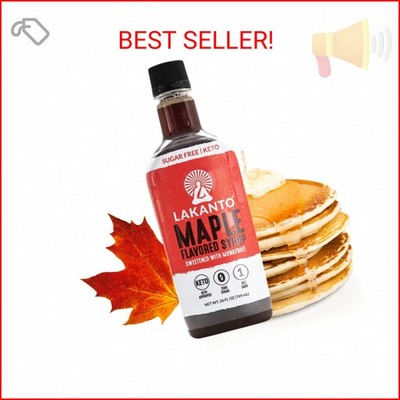 Lakanto Sugar Free Maple Syrup - Monk Fruit Sweetener, Keto Diet Friendly, Vegan