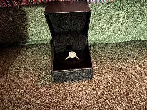 KAY Jewelers 14K Yellow Gold Lab-Created Round Diamond Ring Sz 7 4.50ctw IGI