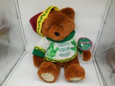 Q9 Plush Puffy Trendmaster Vintage 1995 Bear 16" Rare Child Hand print Bear