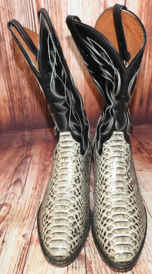 Dan Post Manning Python Snake Skin Leather Men’s … - image 2