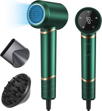 ZQIN Asciugacapelli Professionale Agli Ioni, 1600 W, Motore AC 110.000 Giri/Min