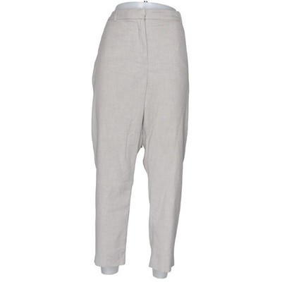 H&M, Stoffhose, Größe: 48, Beige, Elasthan/Polyester/Viskose, Sonstiges #cKx