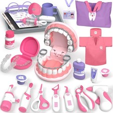 Doctor Kit for Toddlers 3-5 Girls, Dentist Play Set, Toys for 3 4 Year Old G...