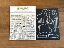 Honey Bee Stamps "Safari Babies" photopolymer stamps and dies set