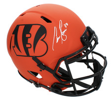 Chase Brown Autographed Cincinnati Bengals 'RAVE' Authentic Helmet Beckett