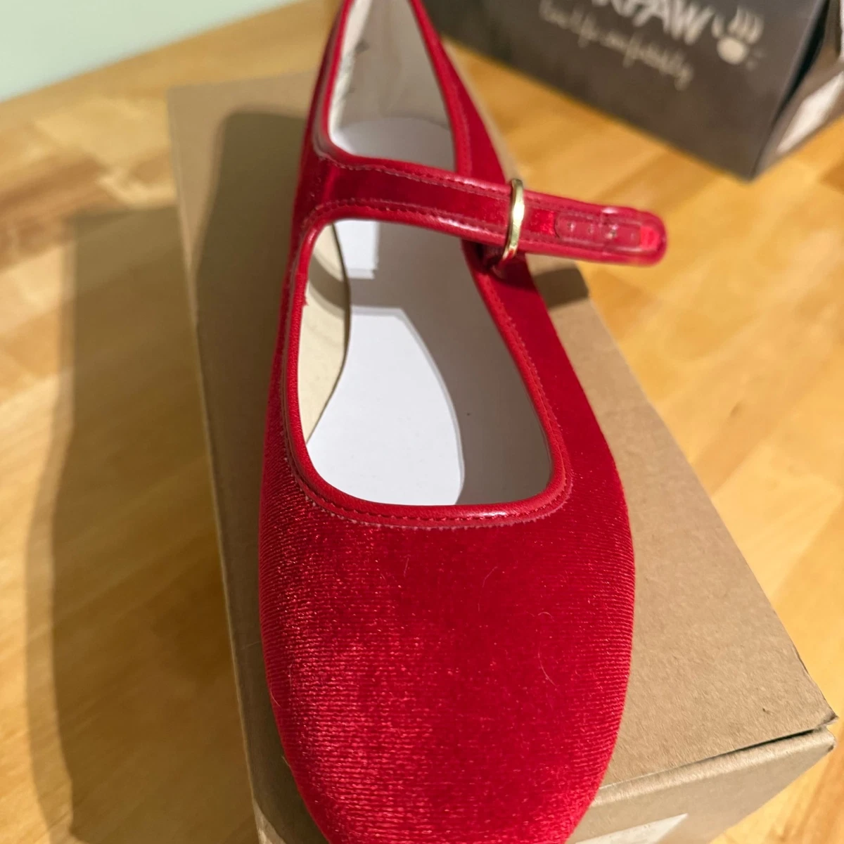 Georgia High Mary Janes - Red Velvet - Textile - Octobre Éditions Georgia High Mary Janes - Red Velvet - Textile - Octobre Éditions