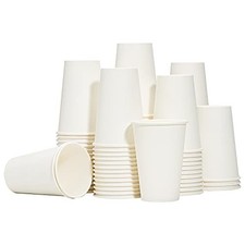 Paper Coffee Cups, 12 oz, 300 Count, Disposable Hot Drink Cups