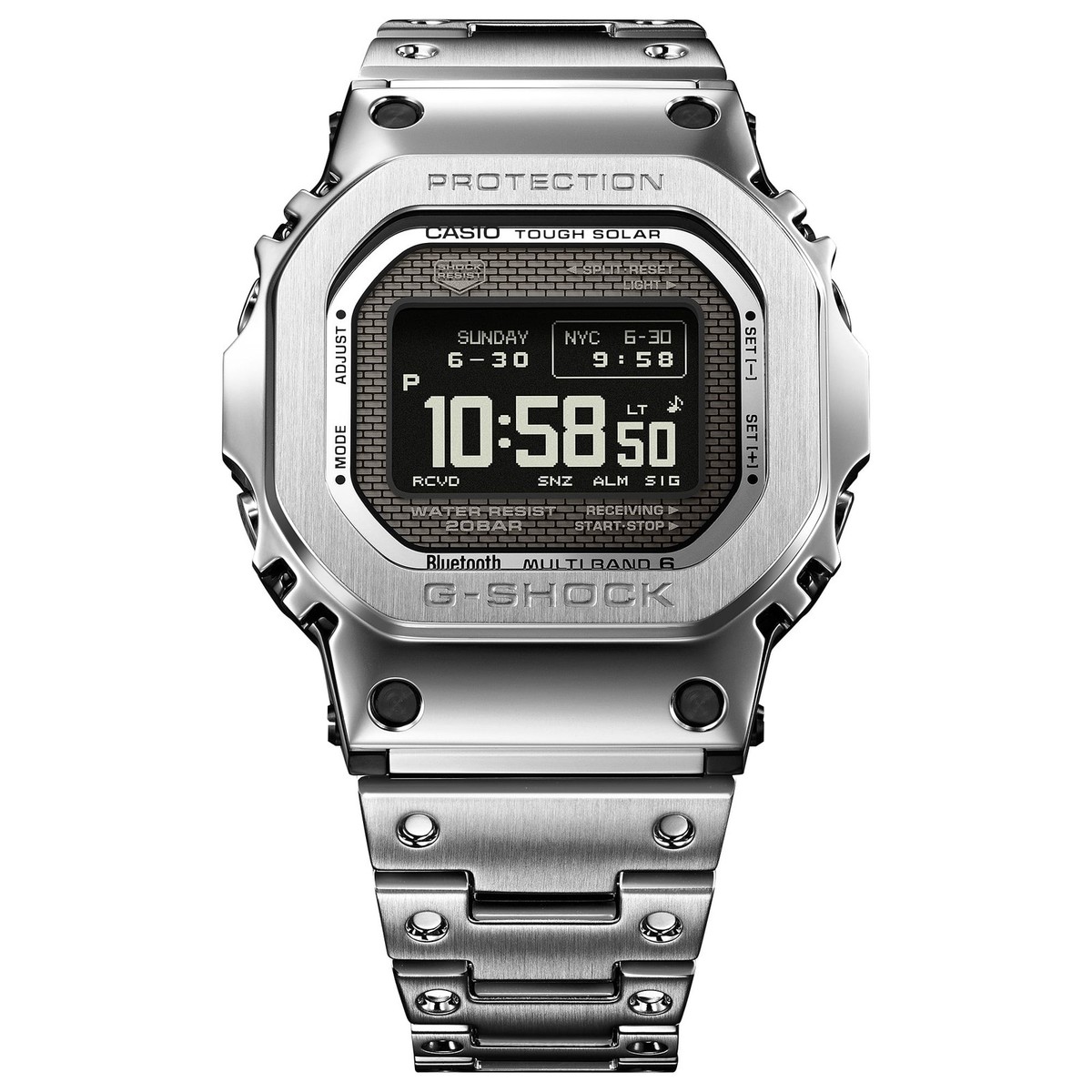 Casio G-SHOCK GMW-BZ5000D-1JF Silver Metal Bluetooth Solar Men