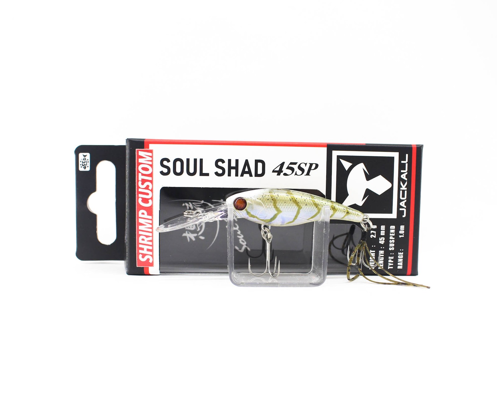 Jackall Soul Shad 45SP Suspend Lure Sight Bottom Shrimp Type II (9644)