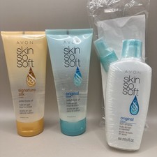 Lot of 2- Avon Skin So Soft GELLED BODY OIL Original Silk 1 Bath Oil Spray