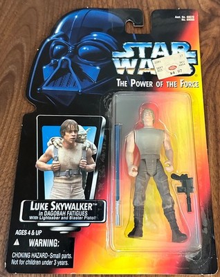 Luke Skywalker Dagobah Red Card Star Wars Power of the Force POTF Empire Strikes