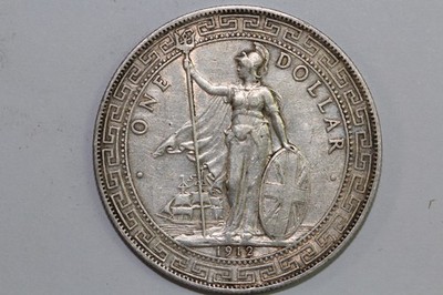 1912-B Extra Fine Great Britain Trade Dollar (GB400)