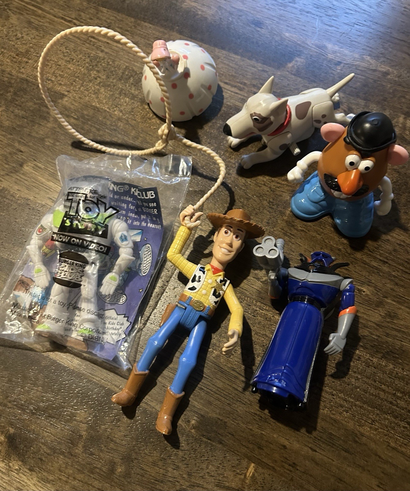 Disney Pixar Toy Story Happy Meal Burger King Toy Lot of 6, Sealed & Opened