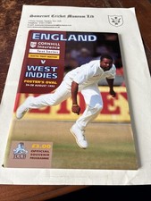 Cornhill Test Programme 1995 - England v West Indies 6th Test