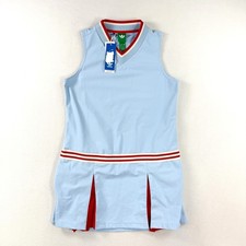 Adidas Originals Golf Dress Size M Womens Sky Blue/Red JF6393, NEW