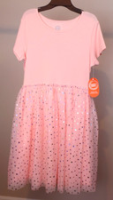 NWT Princess Coral Tutu Tulle Dress w/ Stars Short Sleeves Girls XXL 18