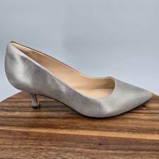 Clarks 银色高跟鞋女式|