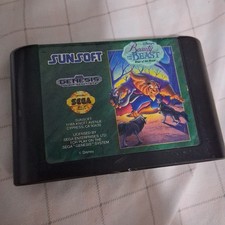 Disney's Beauty and the Beast Roar of the Beast Sega Genesis UNTESTED AS-IS