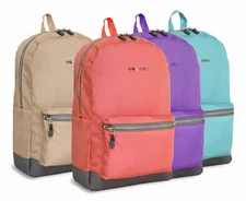 J World Lux Backpack Laptop Bag – Tan, Blush, Orchid, Light Blue – NEW with Tags