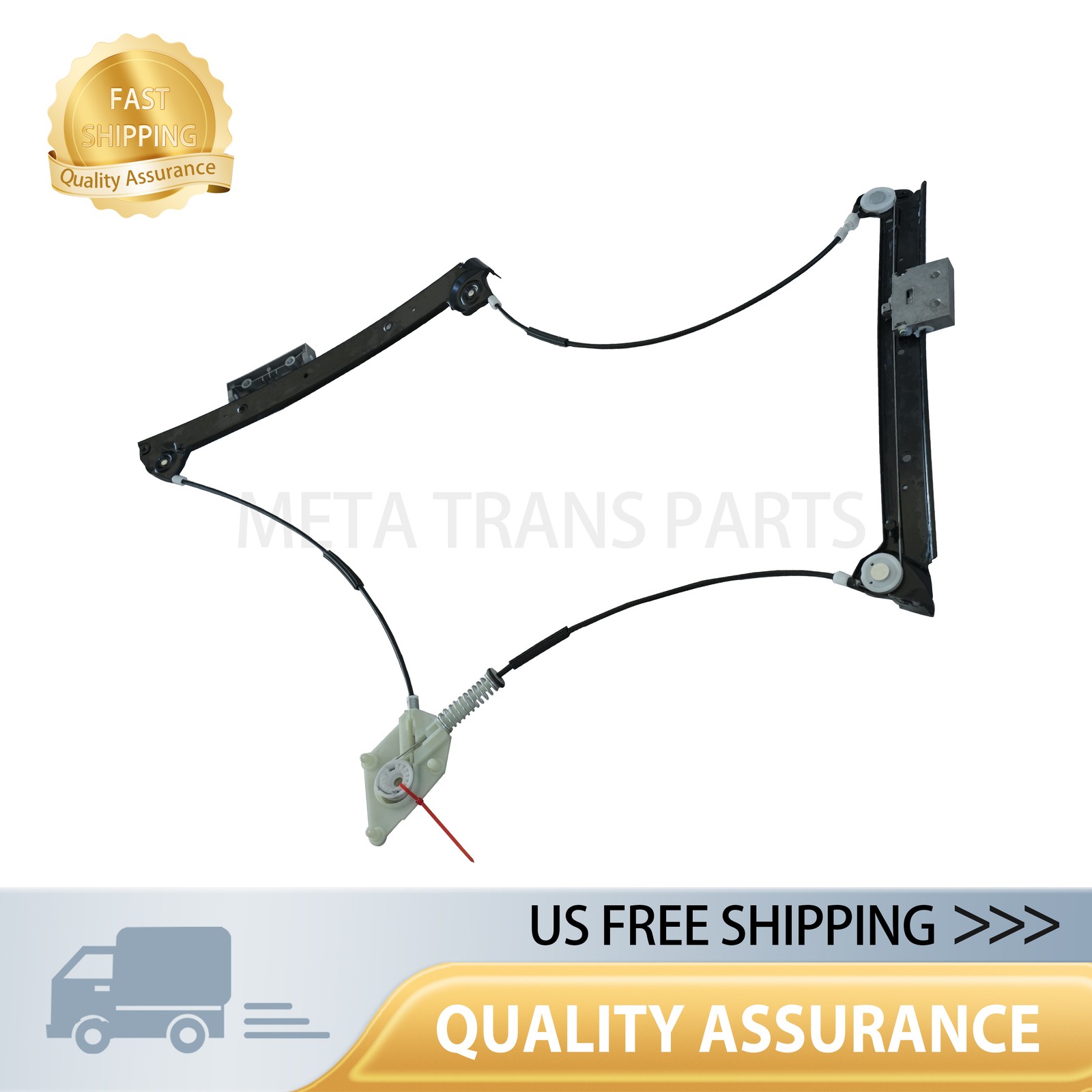 3W0837401J Fits 04-18 Bentley Continental GT Coupe Front Left Window Regulator