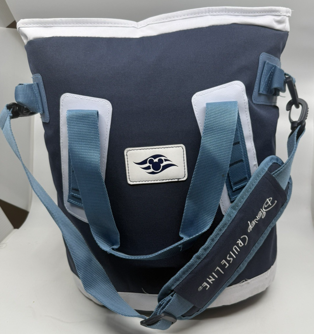 Disney Cruise Lines DCL Blue Insulated Cooler Blue Tote Bag Hand Shoulder Carry